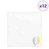 vidaXL Klisterm&auml;rke 12 st Vit &Oslash; 20 x 0,5 mm Papper