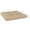 vidaXL Palldynor 2 st beige tyg