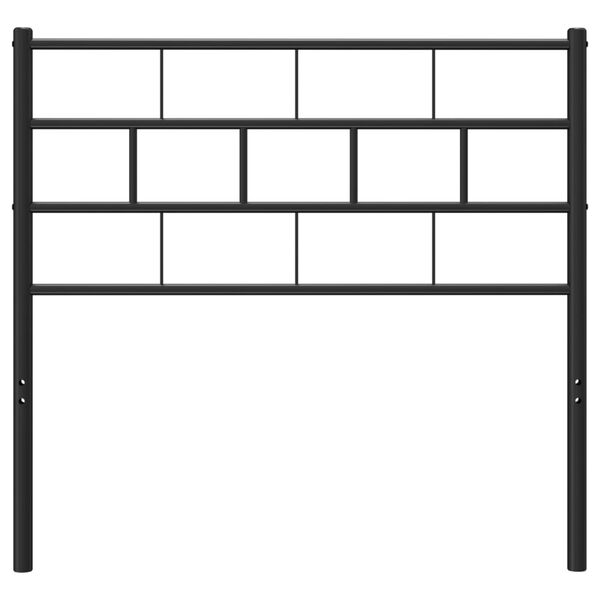 vidaXL Huvudgavel metall svart 90 cm