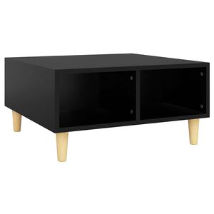 vidaXL Soffbord svart 60x60x30 cm konstruerat tr&auml;