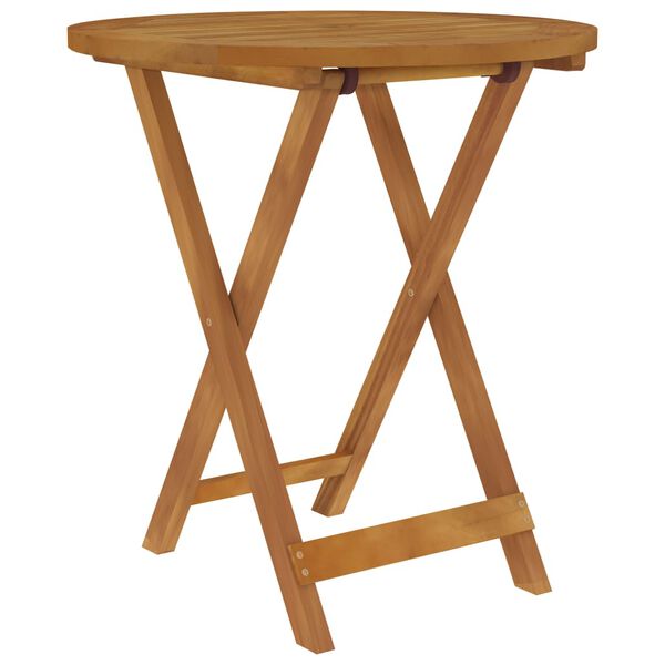 vidaXL Hopf&auml;llbar matgrupp f&ouml;r tr&auml;dg&aring;rden 3 delar massivt akaciatr&auml;