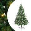 vidaXL Konstgjord F&ouml;rbelyst Julgran med 300 LED-lampor Gr&ouml;n 240 cm PVC