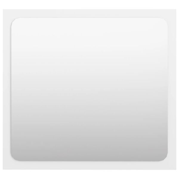 vidaXL Badrumsspegel vit h&ouml;gglans 40x1,5x37 cm sp&aring;nskiva