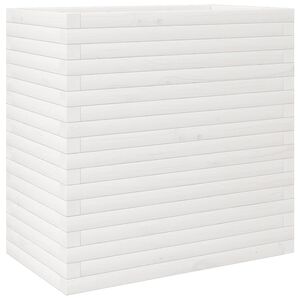 vidaXL Odlingsl&aring;da vit 70x40x68,5 cm massiv furu