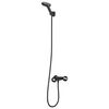 vidaXL Duschhuvud Set Svart G 1 / 2 tum
