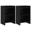 vidaXL S&auml;ngbord 2 pcs Svart ek 40 x 30 x 60 cm Konstruerat tr&auml;