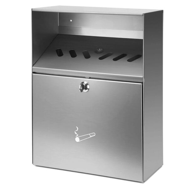 V-Part V&auml;ggmonterad askkopp silver