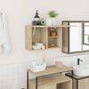 vidaXL V&auml;ggsk&aring;p f&ouml;r badrum sonoma-ek 60x25x40 cm konstruerat tr&auml;