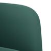 vidaXL Loveseat soffa m&ouml;rkgr&ouml;n 109 cm sammet