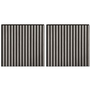 vidaXL V&auml;ggpaneler 2 pcs Gr&aring; 60,5 x 60 cm