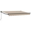 vidaXL Manuell Utdragbar Markis Beige 2,5 x 2 m