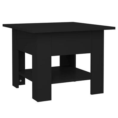vidaXL Soffbord svart 55x55x42 cm spånskiva