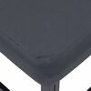 vidaXL Tr&auml;dg&aring;rdsoffset med kudde 11 pcs Svart Aluminium
