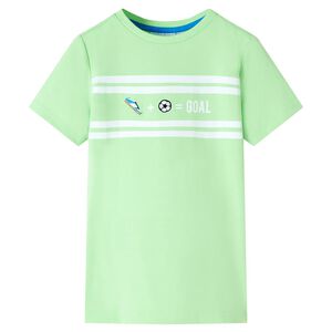 vidaXL T-shirt f&ouml;r barn neongr&ouml;n 128