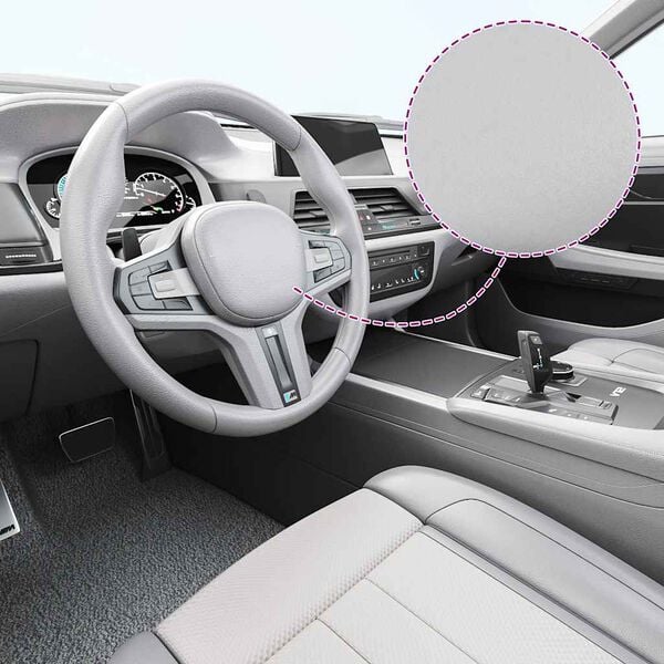 vidaXL Bilfoliering matt silver 100x150 cm