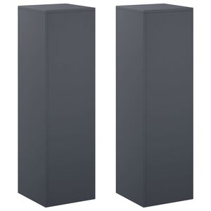 vidaXL V&auml;xtst&auml;ll 2 pcs Antracit 30 x 30 x 100 cm Galvaniserat st&aring;l