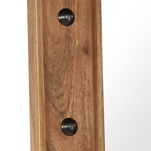 vidaXL Spegel massivt akaciatr&auml; 50x80 cm