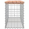 vidaXL Trädgårdsbänk gabion-design 103x31,5x42 cm massivt douglasträ