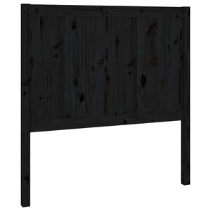 vidaXL S&auml;nggavel svart 95,5x4x100 cm massiv furu