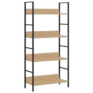 vidaXL Bokhylla 3 hyllplan ek 60x27,6x124,5 cm konstruerat tr&auml;
