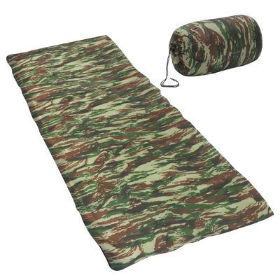 vidaXL Lätt sovsäck rektangulär kamouflage 1100 g 10°C