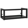 vidaXL V&auml;ggmonterad ram f&ouml;r tv&auml;ttst&auml;ll svart 79x38x31 cm j&auml;rn