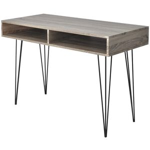 vidaXL Skrivbord med 2 fack gr&aring;