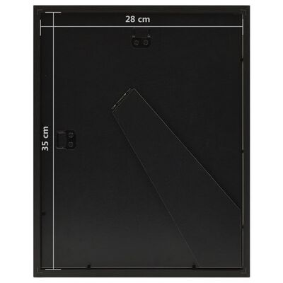 vidaXL Fotoramar 3D 3 st svart 28x35 cm för 4x(10x15 cm) cm bild