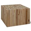vidaXL Soffbord i &auml;kta teak 50x50x35 cm