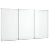 vidaXL Magnetisk whiteboard hopf&auml;llbar 120x80x1,7 cm aluminium