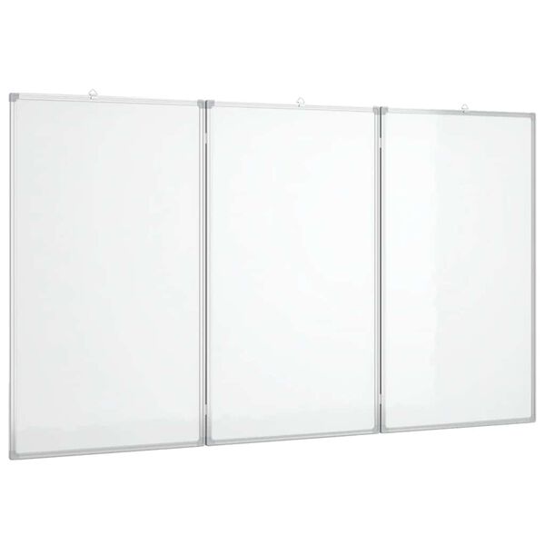 vidaXL Magnetisk whiteboard hopf&auml;llbar 120x80x1,7 cm aluminium