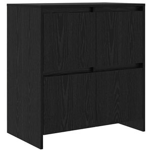vidaXL Sideboard Svart Ek 70 x 41 x 75 cm Konstruerat tr&auml;