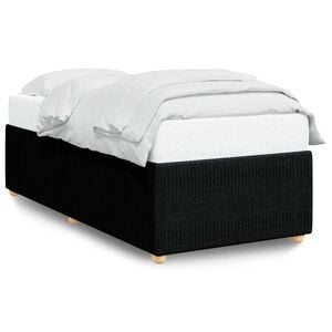 vidaXL S&auml;ngram utan madrass svart 80x200 cm tyg