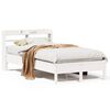 vidaXL S&auml;ngram utan madrass vit 90x190 cm massiv furu