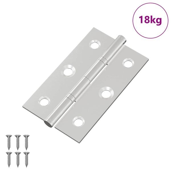 vidaXL G&aring;ngj&auml;rn Enf&auml;rgad 899 pcs Silver 58 x 35 x 1 mm St&aring;l