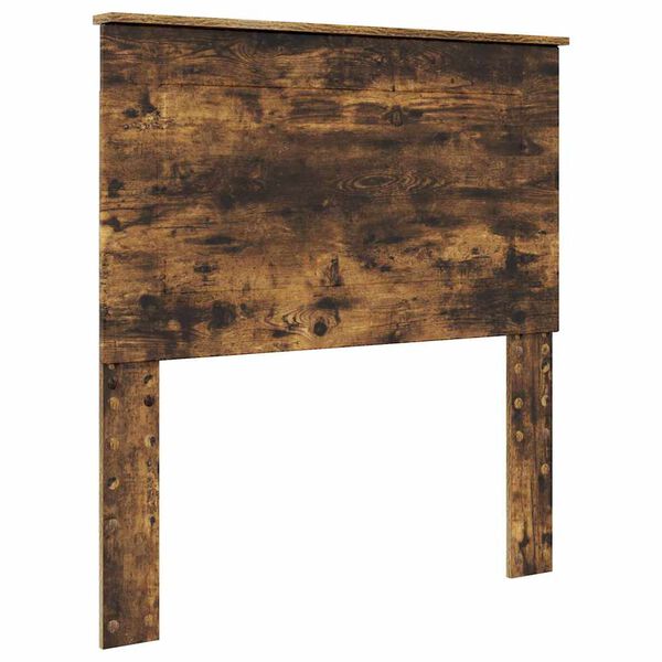 vidaXL Huvudgavel med huvudgavel Rökt ek 75 cm Konstruerat trä