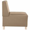 vidaXL Modulsofa utan armstöd 2 pcs Cappuccino 55 x 74 x 82 cm