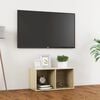vidaXL TV-b&auml;nk sonoma-ek 72x35x36,5 cm konstruerat tr&auml;