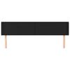 vidaXL S&auml;nggavel med kanter svart 203x16x78/88 cm konstl&auml;der