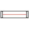 vidaXL Ram för arbetsbänk svart och matt röd 210x50x79 cm metall