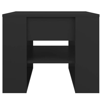 vidaXL Soffbord svart 55,5x55x45 cm konstruerat trä