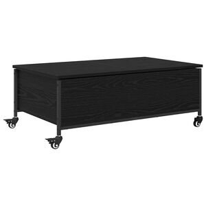 vidaXL Kaffeebord Svart Ek 91 x 55 x 32 cm Konstruerat tr&auml;