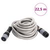 vidaXL Slang med sprutmunstycke silver 0,6" 22,5 m rostfritt st&aring;l