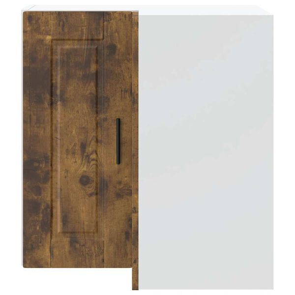 vidaXL Kök vägg hörnskåp Porto rökfärgad ek konstruerat trä