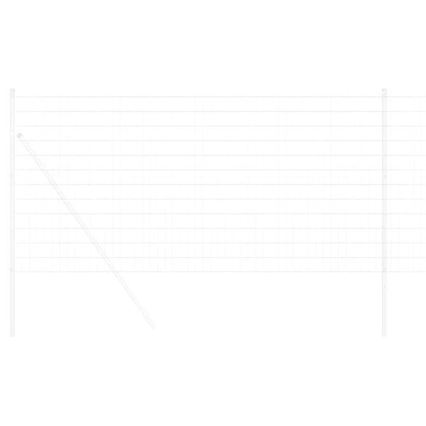 vidaXL Eurogärdsel 1 x 25 m PVC-belagt järn