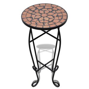 Sidobord med mosaik terrakotta