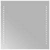 vidaXL Badrumsspegel LED 40x40 cm