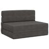 vidaXL F&auml;llbar Soffbed M&ouml;rkgr&aring; 70 x 72 x 60 cm Tyg