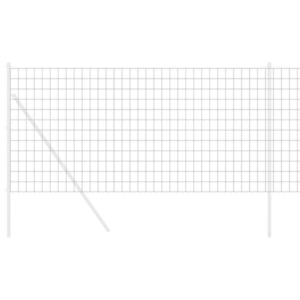 vidaXL Eurogärdsel Grå 1 x 25 m PVC-belagt järn