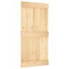 vidaXL Skjutd&ouml;rr NARVIK Naturlig och svart 100 x 210 cm (213,5 cm)